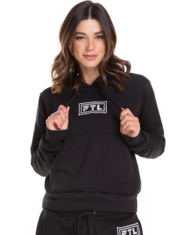 BLUSA MOLETOM ATO FEMININA PRETO BLUSA MOLETOM ATO FEMININA PRETO