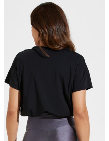 BLUSA T-SHIRT AJUSTÁVEL LA VIE PRETO