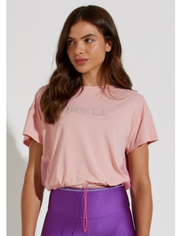 BLUSA T-SHIRT AJUSTÁVEL LA VIE ROSA BEBE