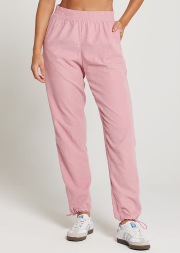 CALÇA ESPORTIVA COM BARRA AJUSTÁVEL MORNING ROSA