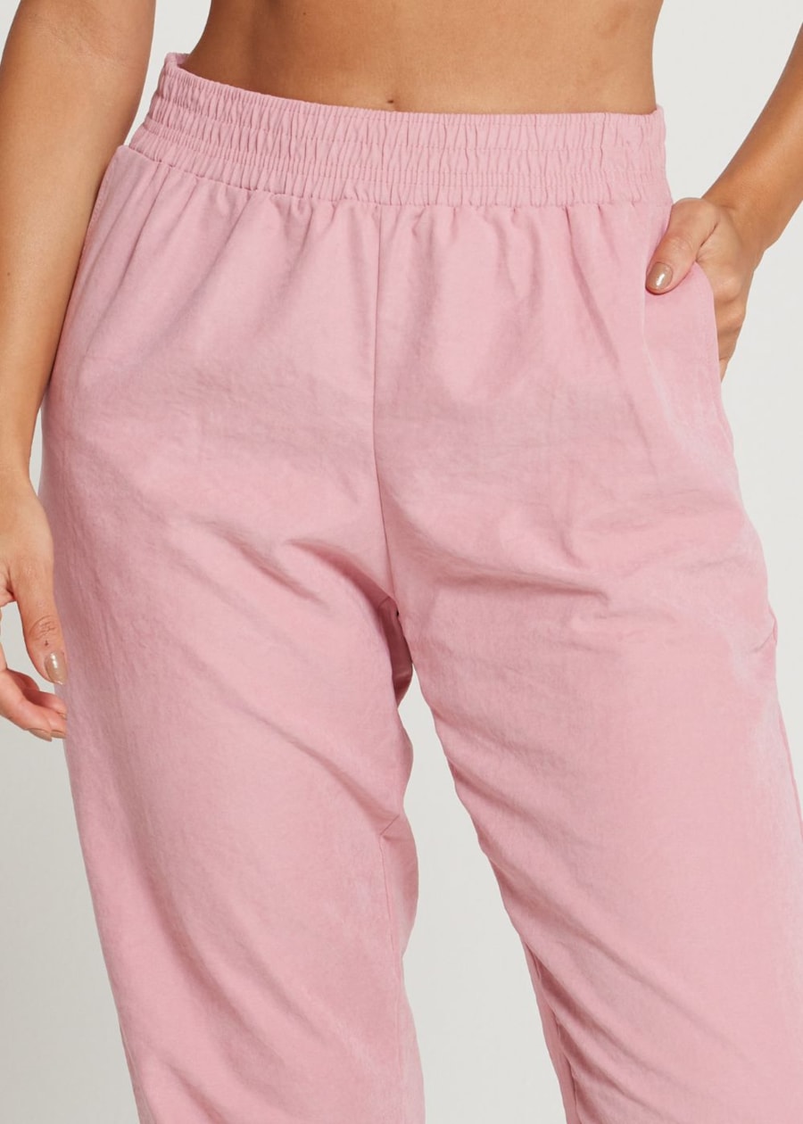 CALÇA ESPORTIVA COM BARRA AJUSTÁVEL MORNING ROSA