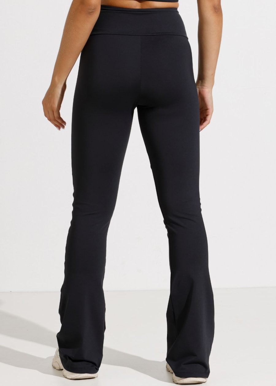 CALÇA ESPORTIVA FLARE BAILARINA  PRETA