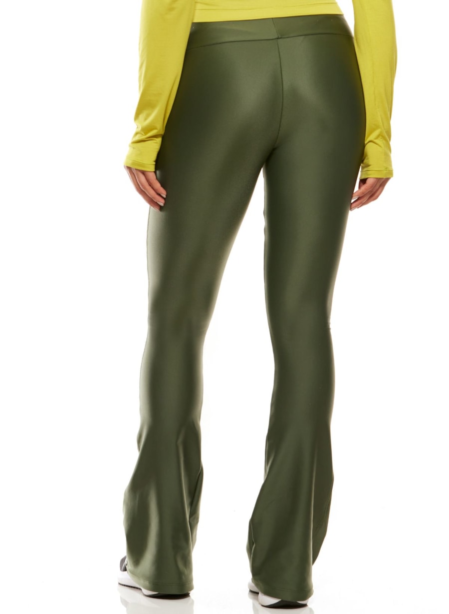 CALÇA FEEL VERDE METÁLICO