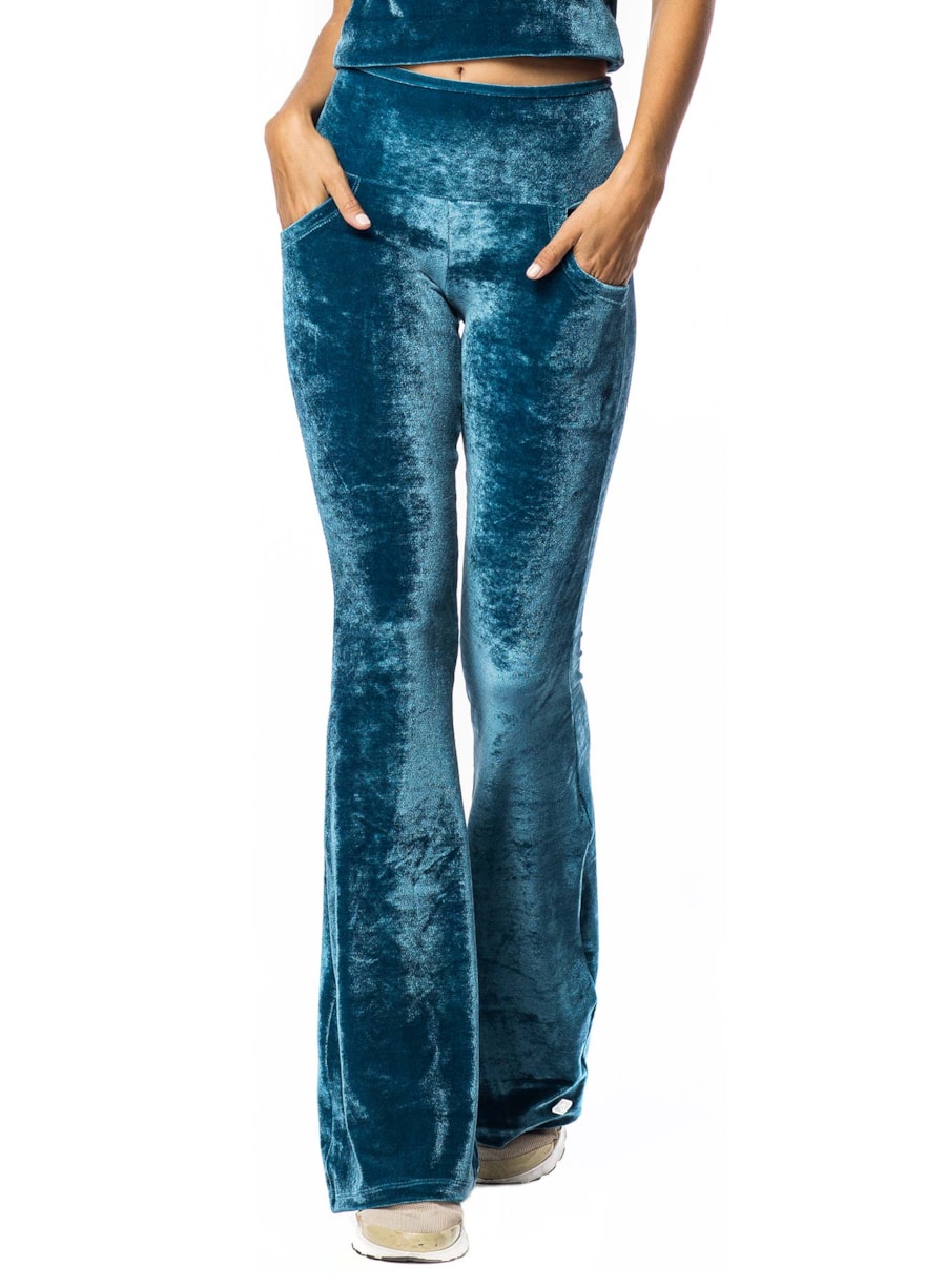 CALÇA FLARE BHAI AZUL
