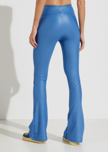CALÇA FLARE CINTURA ALTA CIRRÊ AZUL