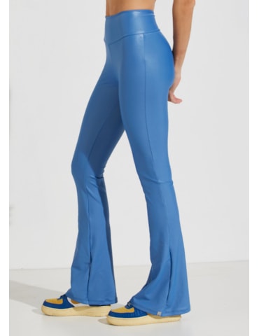 CALÇA FLARE CINTURA ALTA CIRRÊ AZUL