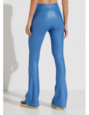 CALÇA FLARE CINTURA ALTA CIRRÊ AZUL