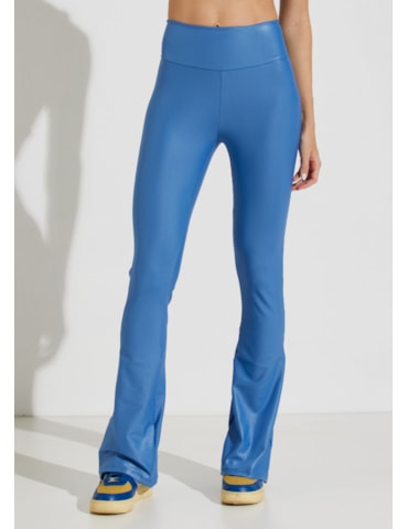 CALÇA FLARE CINTURA ALTA CIRRÊ AZUL