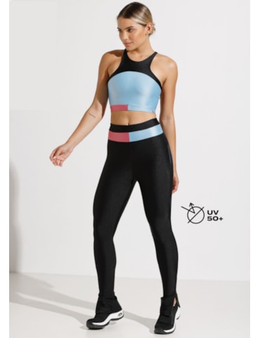 CALÇA HIGHT PRETA COM ZÍPER NA BARRA CALÇA HIGHT PRETA COM ZÍPER NA BARRA