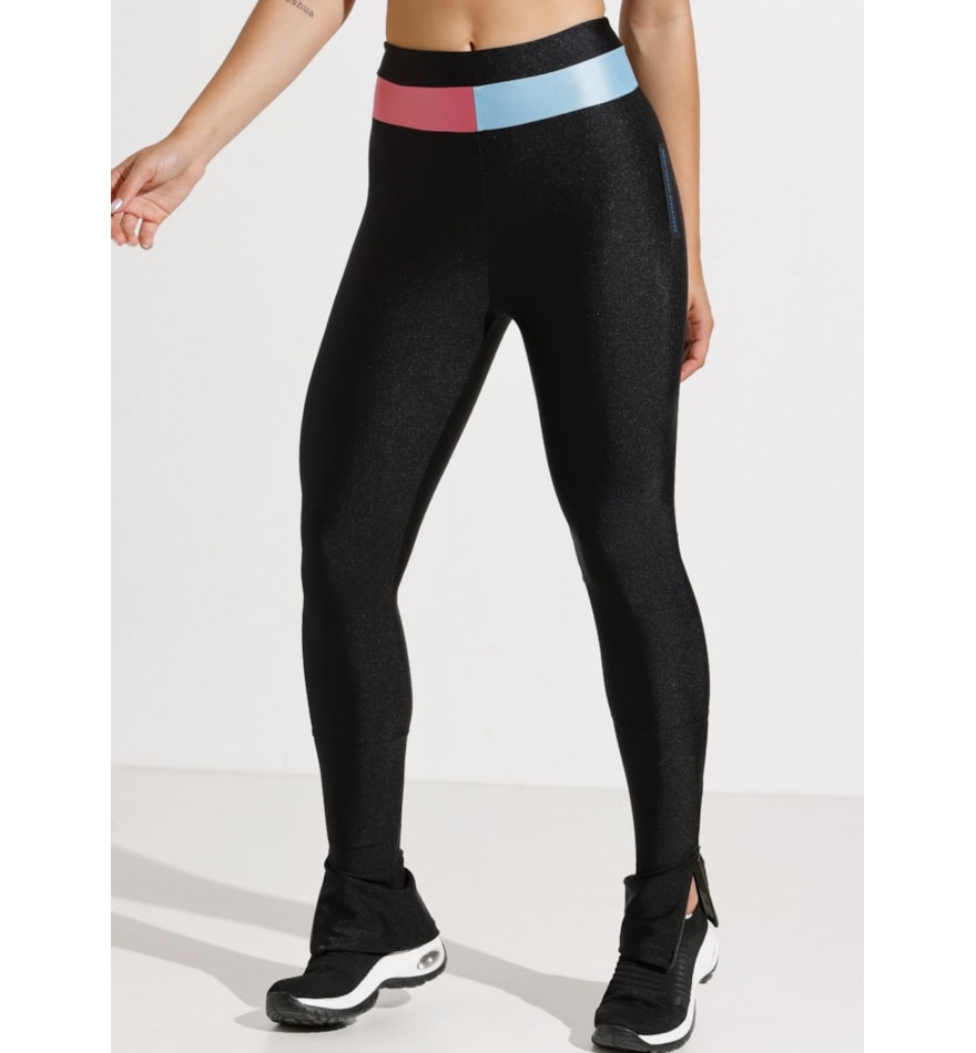 CALÇA HIGHT PRETA COM ZÍPER NA BARRA CALÇA HIGHT PRETA COM ZÍPER NA BARRA