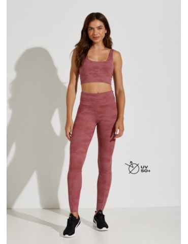 CALÇA JACQUARD LEGGING SOLEIL ROSA TERRACOTA
