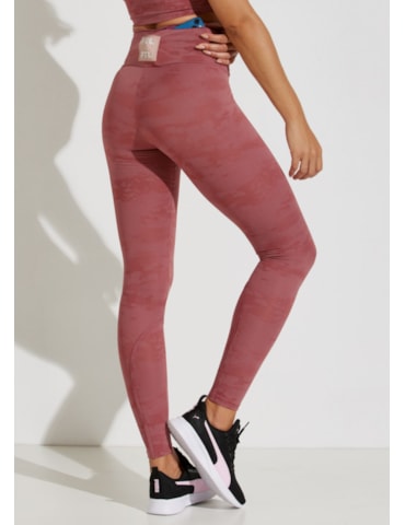 CALÇA JACQUARD LEGGING SOLEIL ROSA TERRACOTA
