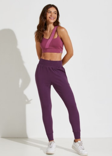 CALÇA JOGGER MONTMARTRE COM BOLSOS ROXO