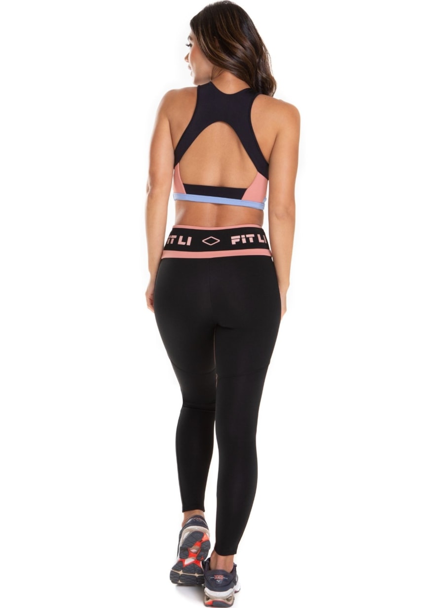 CALÇA LEGGING 7/8 AUTÊNTICA ROSA CLARO