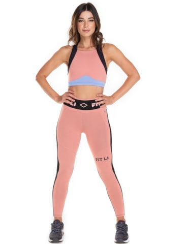 CALÇA LEGGING 7/8 AUTÊNTICA ROSA CLARO CALÇA LEGGING 7/8 AUTÊNTICA ROSA CLARO