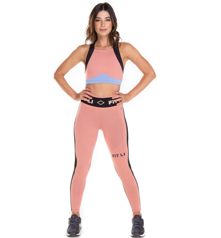 CALÇA LEGGING 7/8 AUTÊNTICA ROSA CLARO CALÇA LEGGING 7/8 AUTÊNTICA ROSA CLARO