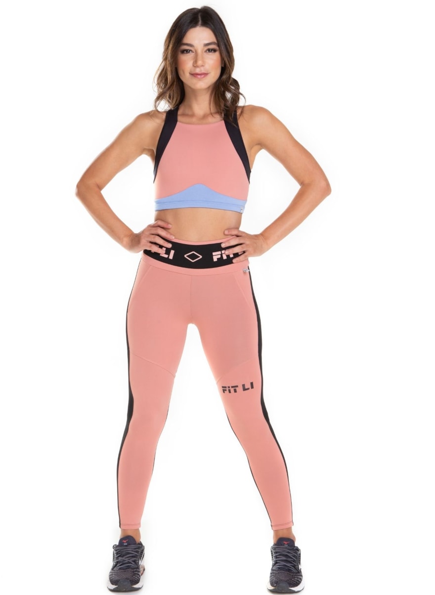 CALÇA LEGGING 7/8 AUTÊNTICA ROSA CLARO CALÇA LEGGING 7/8 AUTÊNTICA ROSA CLARO