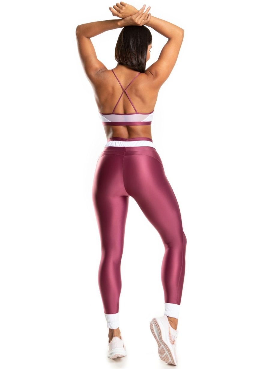 CALÇA LEGGING 7/8 CHLOE VIBRANTE ROSA VIOLETA