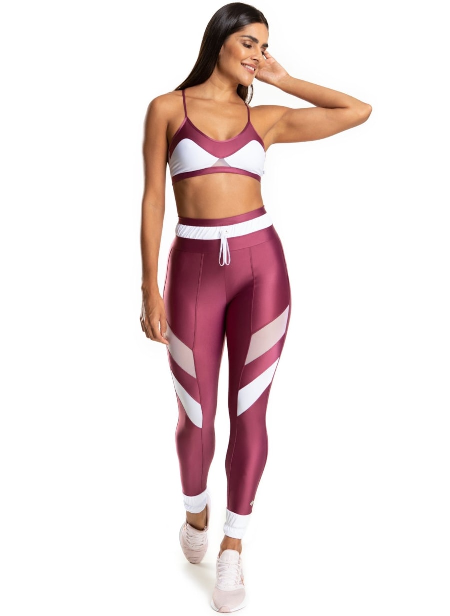 CALÇA LEGGING 7/8 CHLOE VIBRANTE ROSA VIOLETA