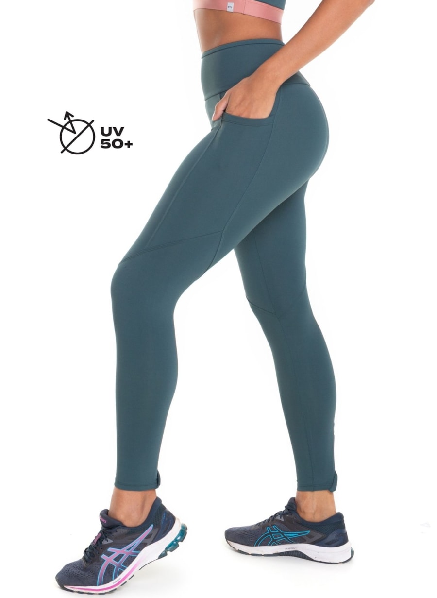 CALÇA LEGGING 7/8 COM BOLSO AGITA VERDE ESCURO