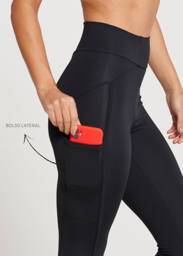 CALÇA LEGGING 7/8 COM BOLSO MORNING UP PRETO