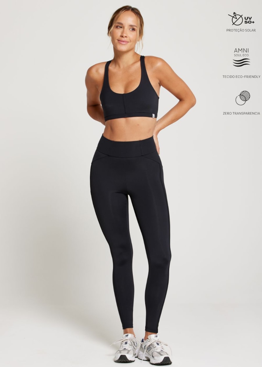 CALÇA LEGGING 7/8 COM BOLSO MORNING UP PRETO