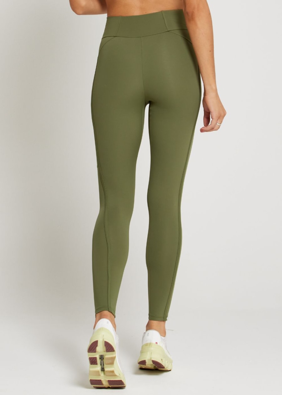 CALÇA LEGGING 7/8 COM BOLSO MORNING UP VERDE MILITAR