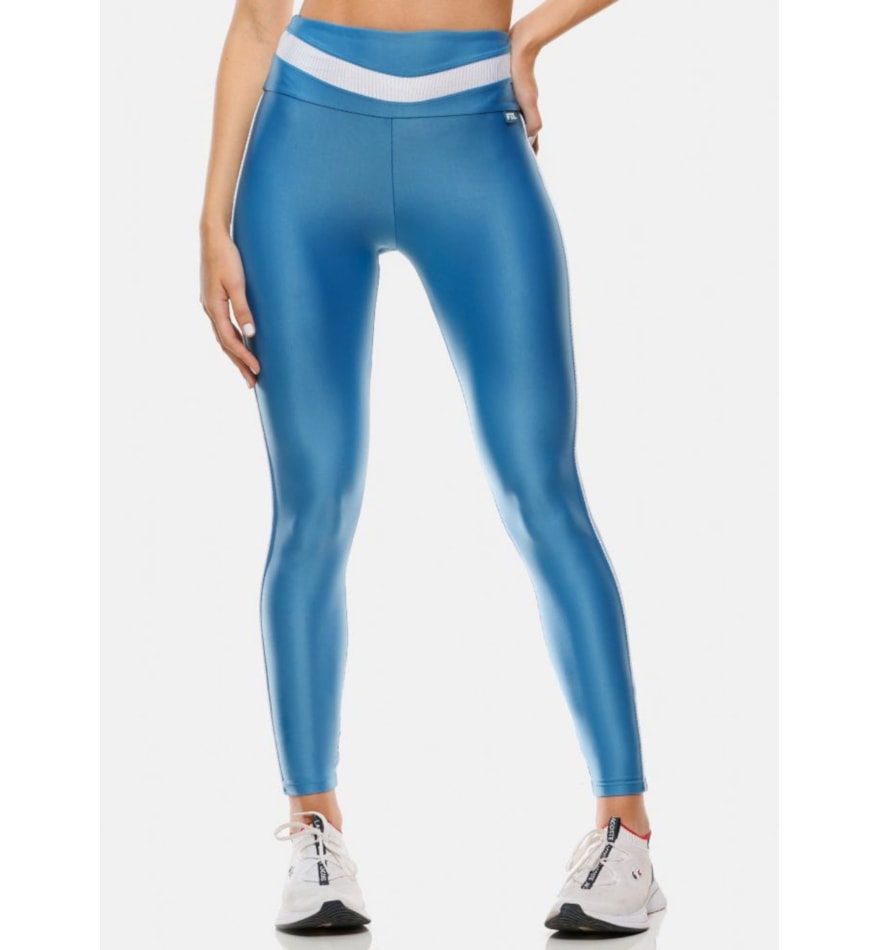 CALÇA LEGGING 7/8 CURVES AZUL CÉU