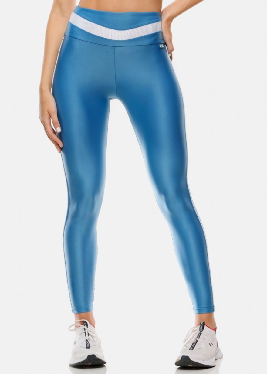 CALÇA LEGGING 7/8 CURVES AZUL CÉU CALÇA LEGGING 7/8 CURVES AZUL CÉU