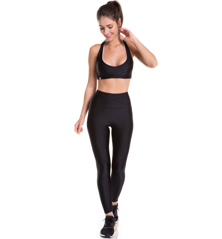 CALÇA LEGGING 7/8 DANCE PRETO