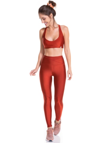 CALÇA LEGGING 7/8 DANCE VERMELHO TELHA CALÇA LEGGING 7/8 DANCE VERMELHO TELHA