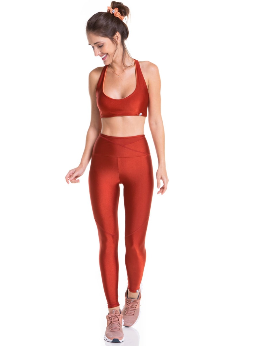 CALÇA LEGGING 7/8 DANCE VERMELHO TELHA CALÇA LEGGING 7/8 DANCE VERMELHO TELHA