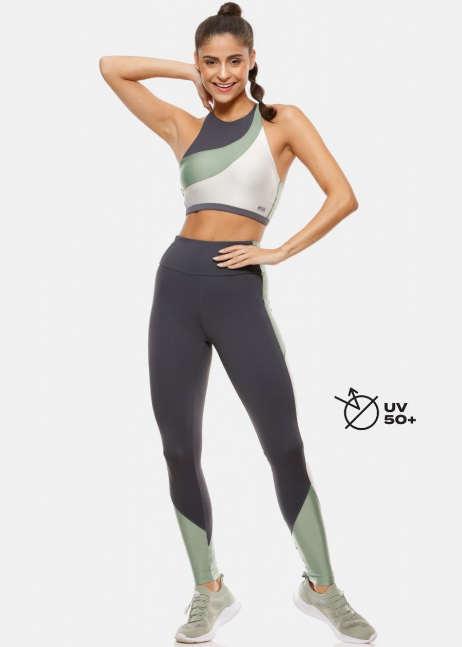 CALÇA LEGGING 7/8 HIT GRAFITE