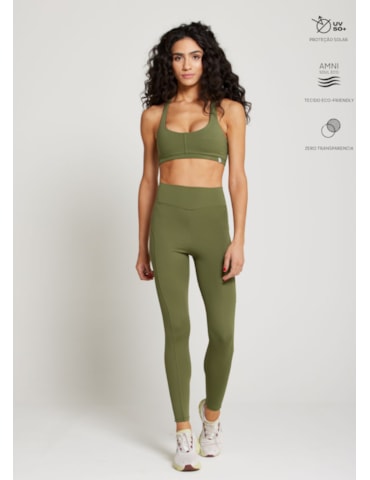 CALÇA LEGGING 7/8 MORNING UP VERDE MILITAR