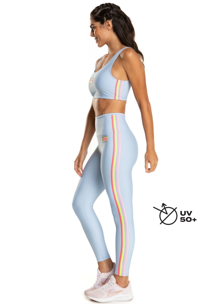 CALÇA LEGGING 7/8 NOSTALGIA AZUL BEBE