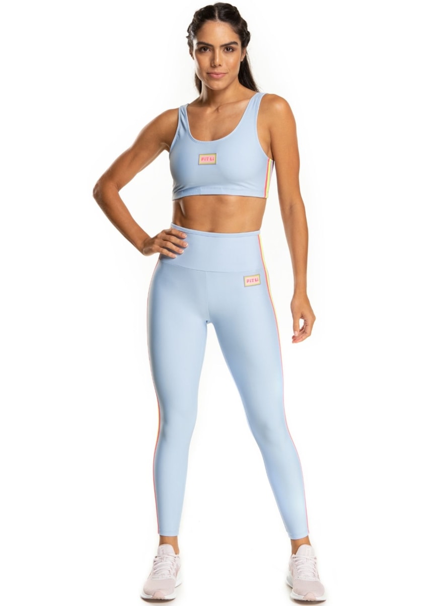 CALÇA LEGGING 7/8 NOSTALGIA AZUL BEBE CALÇA LEGGING 7/8 NOSTALGIA AZUL BEBE