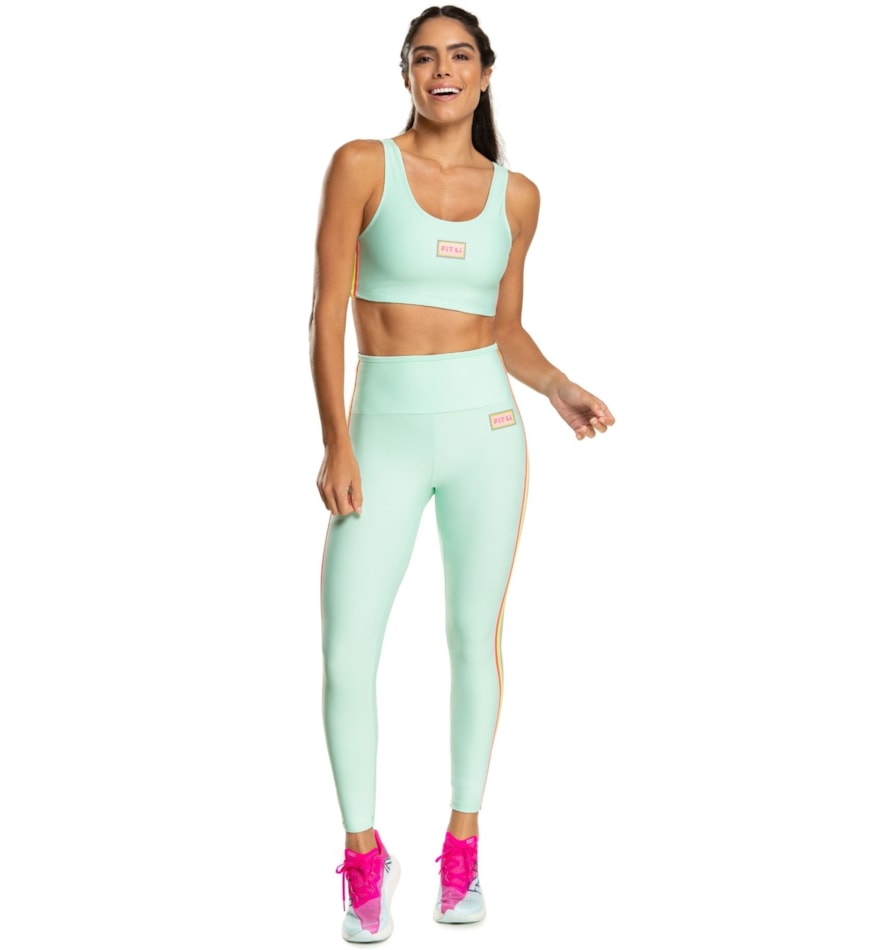 CALÇA LEGGING 7/8 NOSTALGIA VERDE ÁGUA