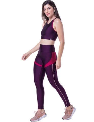 CALÇA LEGGING 7/8 POOL ROXA CALÇA LEGGING 7/8 POOL ROXA