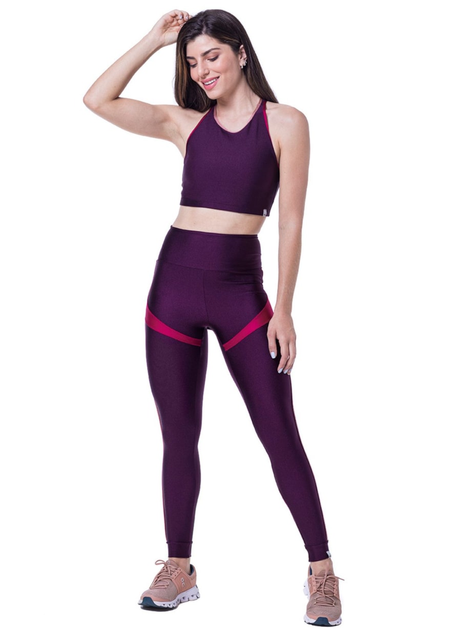 CALÇA LEGGING 7/8 POOL ROXA