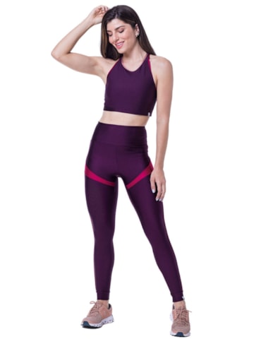 CALÇA LEGGING 7/8 POOL ROXA CALÇA LEGGING 7/8 POOL ROXA