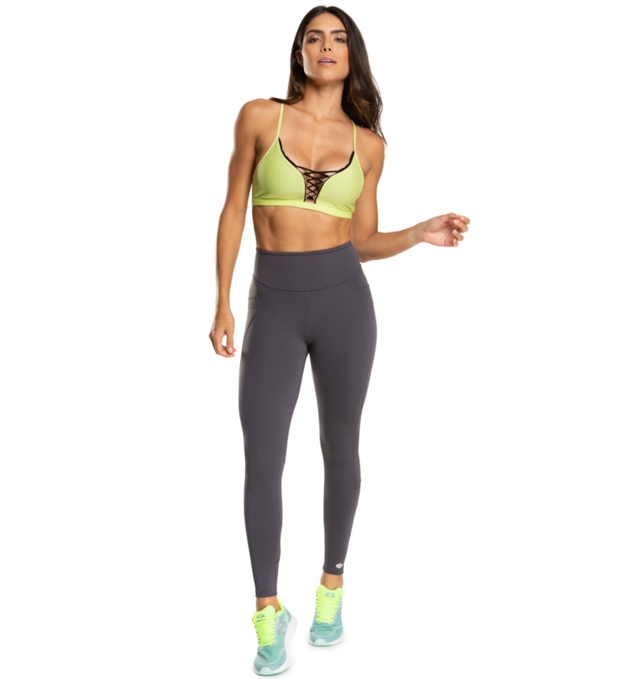 CALÇA LEGGING 7/8 POP CINZA ESCURO