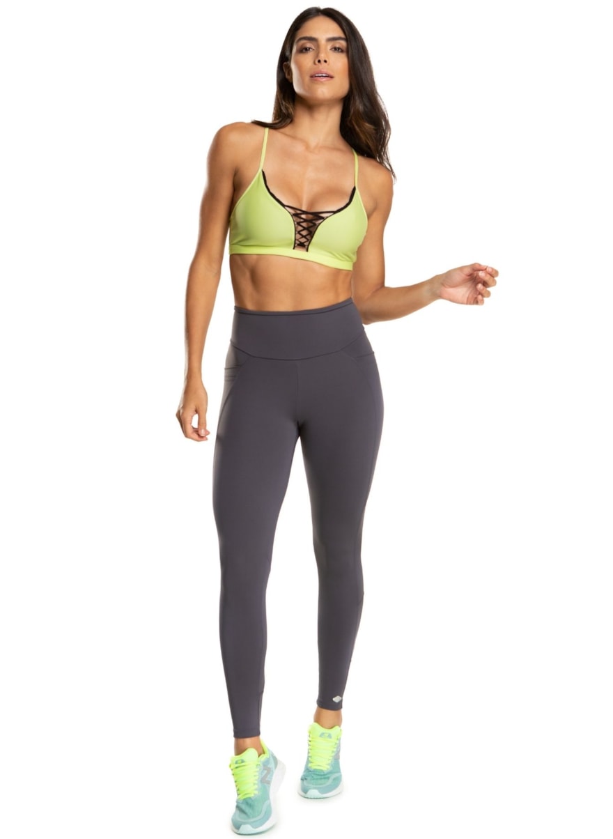 CALÇA LEGGING 7/8 POP CINZA ESCURO CALÇA LEGGING 7/8 POP CINZA ESCURO