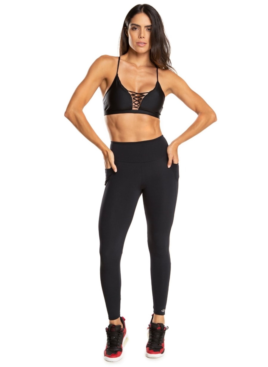 CALÇA LEGGING 7/8 POP PRETO