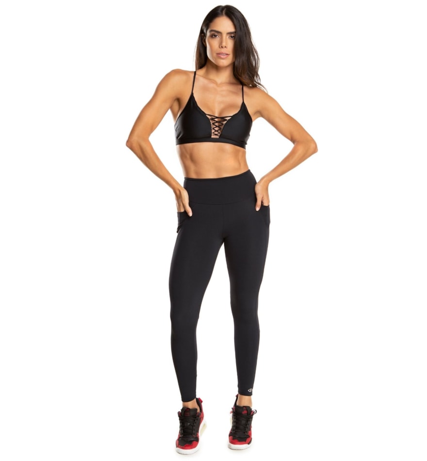 CALÇA LEGGING 7/8 POP PRETO CALÇA LEGGING 7/8 POP PRETO