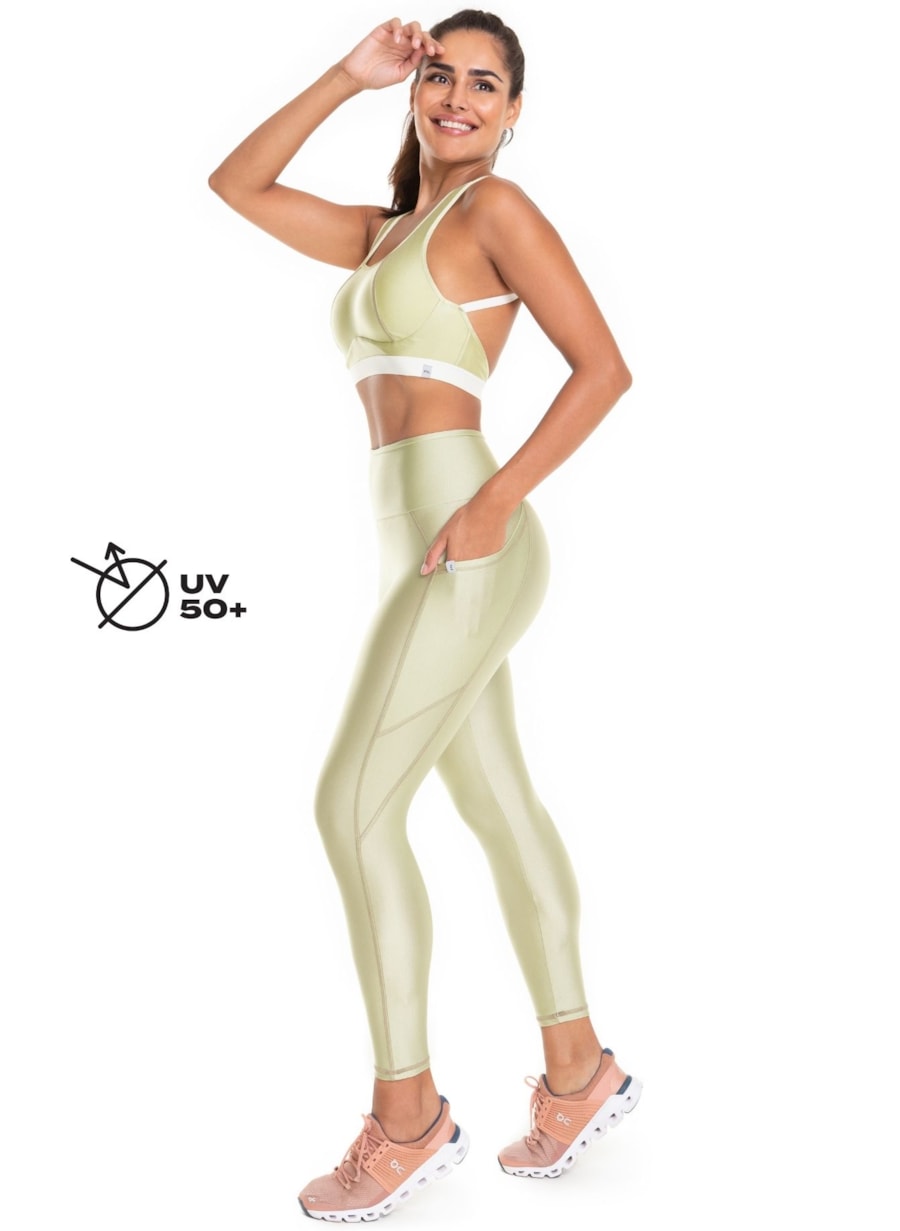 CALÇA LEGGING 7/8 PRATIK SOU VERDE OLIVA