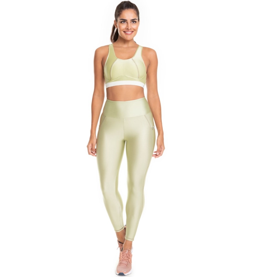 CALÇA LEGGING 7/8 PRATIK SOU VERDE OLIVA