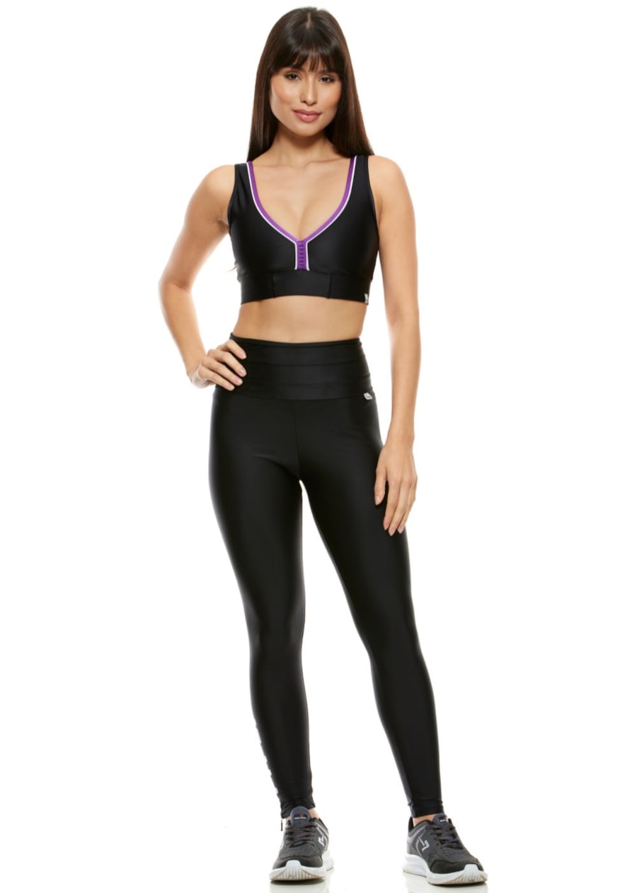 CALÇA LEGGING 7/8 SAMPA PRETA