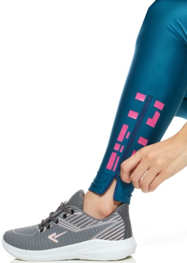 CALÇA LEGGING 7/8 SAMPA VERDE PETRÓLEO