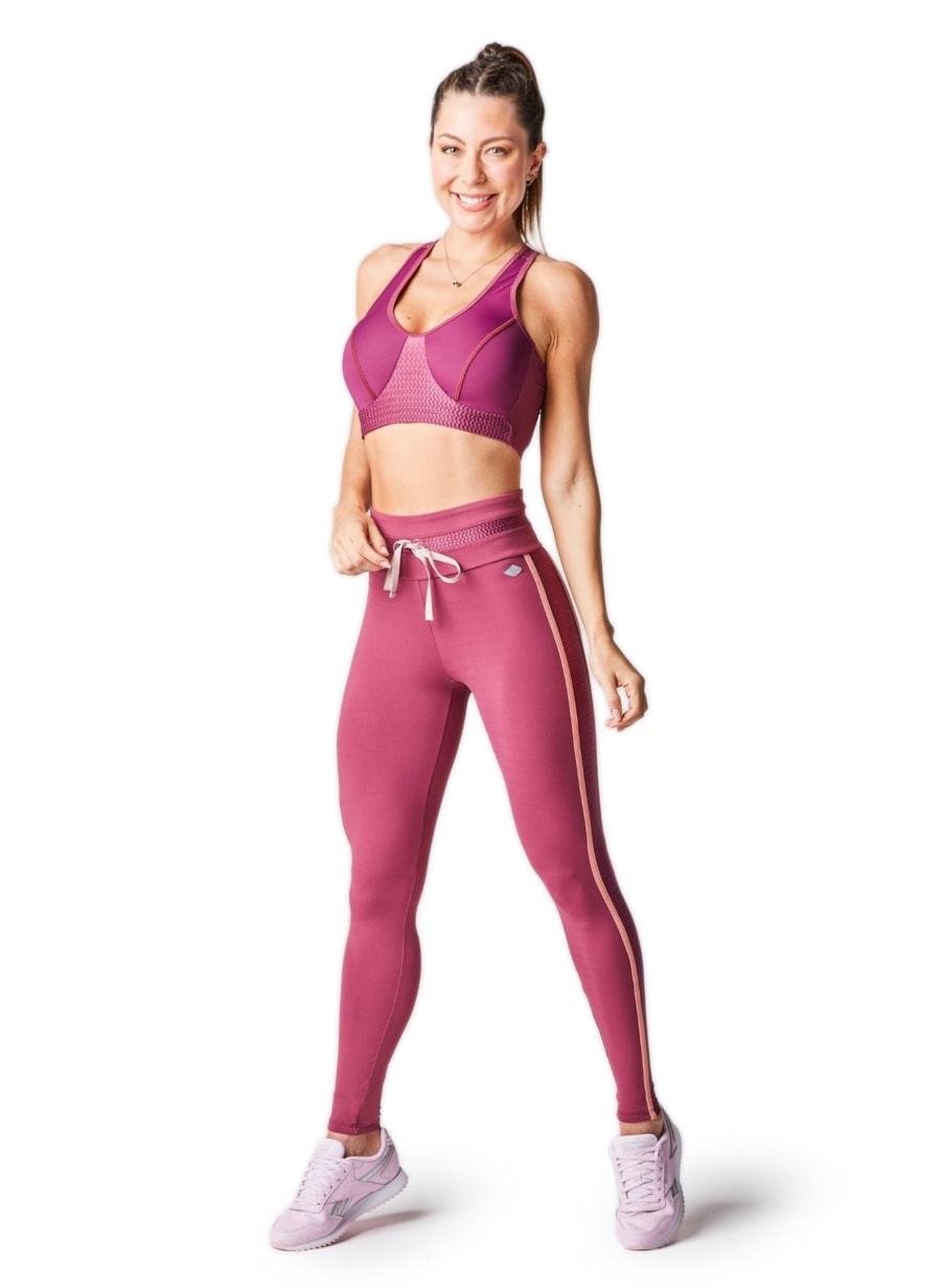 CALÇA LEGGING 7/8 SERENA ROSA VIOLETA