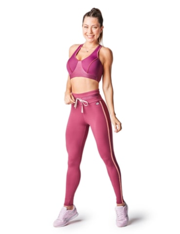 CALÇA LEGGING 7/8 SERENA ROSA VIOLETA CALÇA LEGGING 7/8 SERENA ROSA VIOLETA